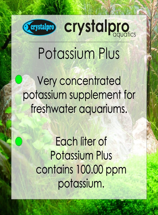 Crystalpro Potassium Plus 4.22 Oz - Contains 100.000 ppm Potassium Supplement for Freshwater Aquarium Plant Fertilizer (125ml) - Image 3